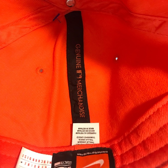 Nike Giants Adult One Size Orange Baseball Hat - Picture 6 of 8